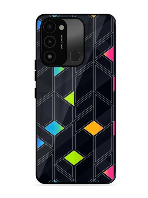 Abstract Mosaic Seamless Glossy Metal Phone Cover for Tecno Spark Go (2022)