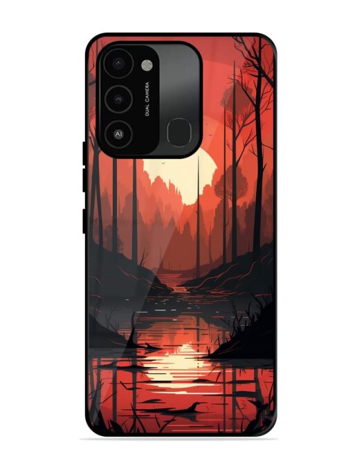 Natural Landscape Glossy Metal Phone Cover for Tecno Spark Go (2022)