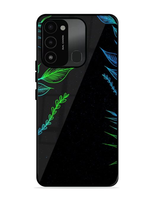 Aesthetic Neon Glossy Metal Phone Cover for Tecno Spark Go (2022)