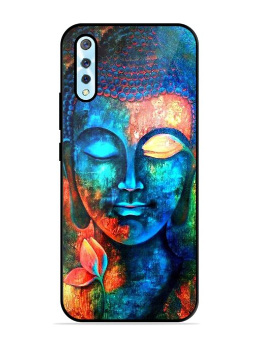 Buddha Painting Glossy Metal Phone Cover for Vivo S1