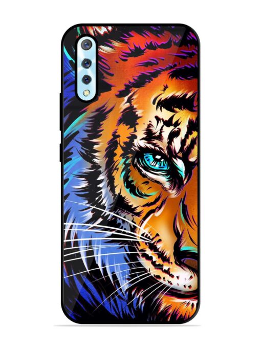 Colorful Lion Art Glossy Metal Phone Cover for Vivo S1 Zapvi