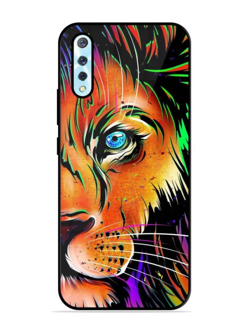 Colorful Lion Design Glossy Metal TPU Phone Cover for Vivo S1 Zapvi