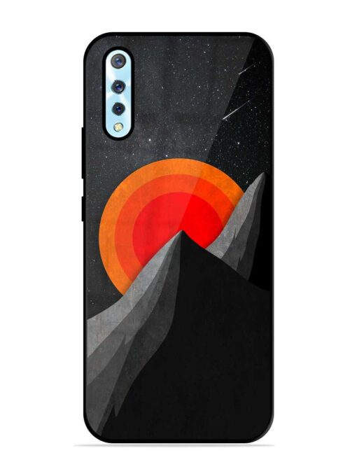 Black Mountain Glossy Metal Phone Cover for Vivo S1 Zapvi