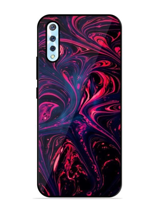 Abstract Background Glossy Metal Phone Cover for Vivo S1 Zapvi