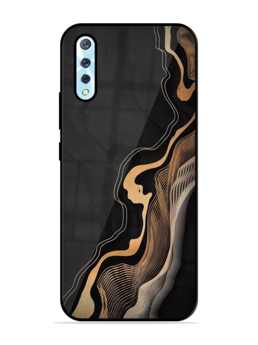 Abstract Art Glossy Metal TPU Phone Cover for Vivo S1 Zapvi