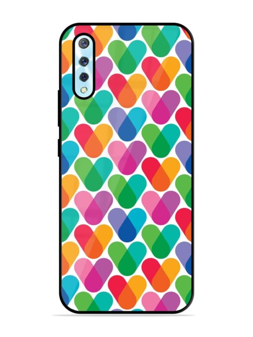 Overlapping Colors Colorful Glossy Metal TPU Phone Cover for Vivo S1 Zapvi