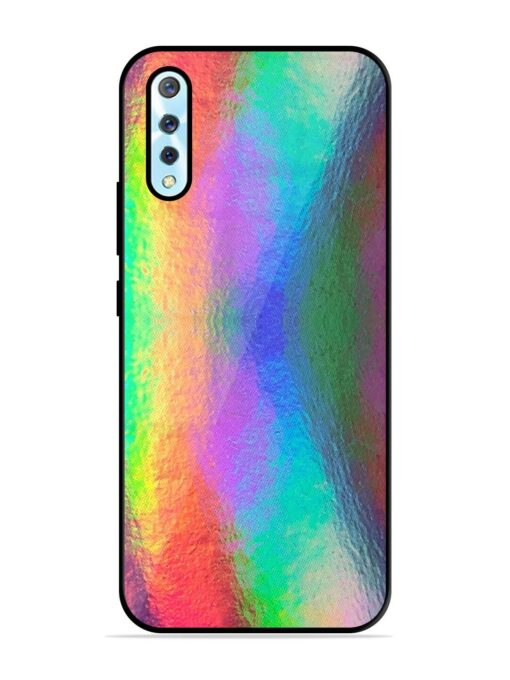 Colorful Holographic Background Glossy Metal TPU Phone Cover for Vivo S1 Zapvi