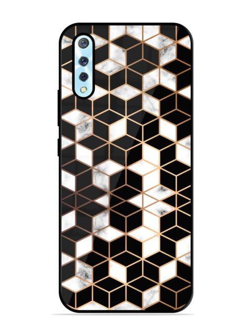 Vector Marble Texture Glossy Metal Phone Cover for Vivo S1 Zapvi