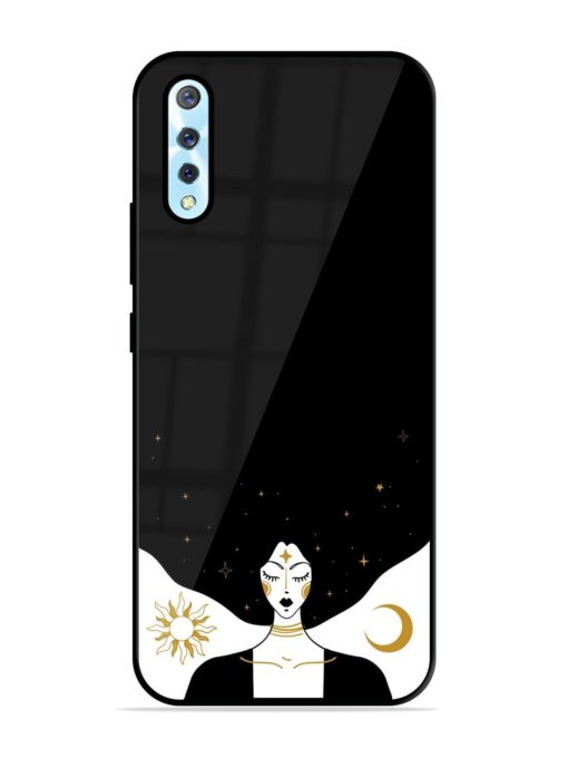 Mystical Vector Vintage Glossy Metal TPU Phone Cover for Vivo S1