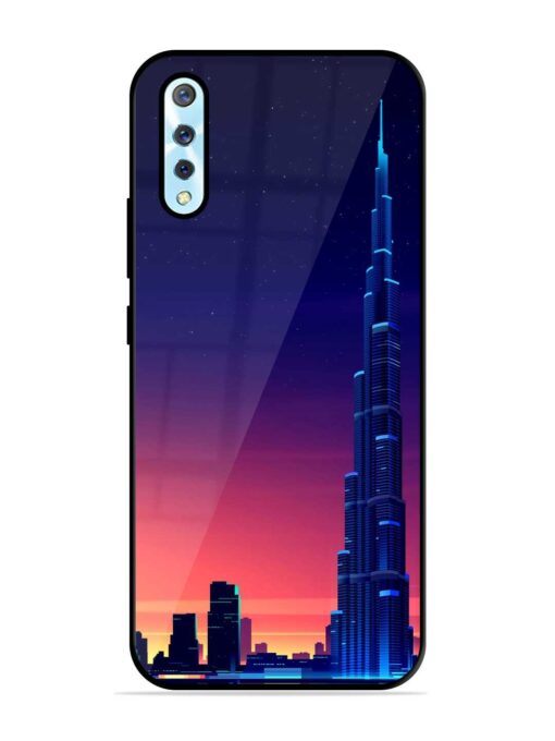 Burj Khalifa Abstract Glossy Metal Phone Cover for Vivo S1 Zapvi