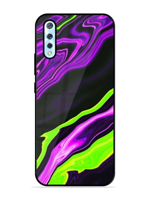 Bright Fluid Violet Glossy Metal Phone Cover for Vivo S1