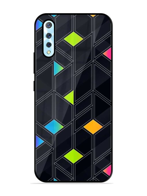 Abstract Mosaic Seamless Glossy Metal Phone Cover for Vivo S1