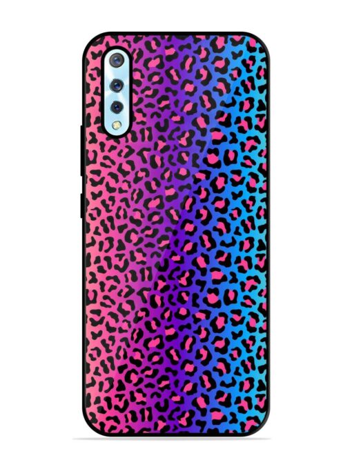 Colorful Leopard Seamless Glossy Metal Phone Cover for Vivo S1 Zapvi