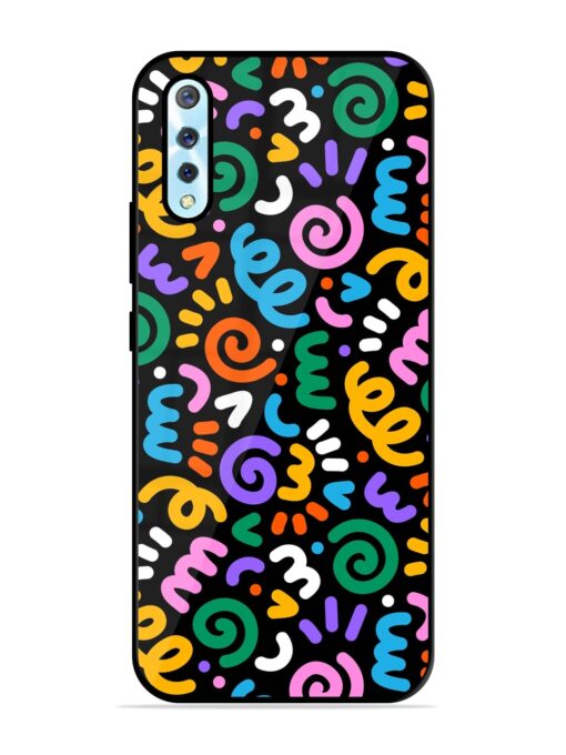 Colorful Seamless Vector Glossy Metal Phone Cover for Vivo S1 Zapvi