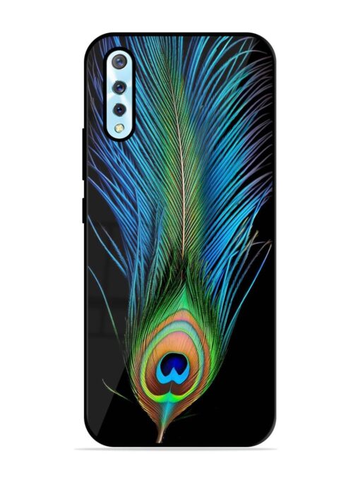 Peacock Feather Glossy Metal TPU Phone Cover for Vivo S1 Zapvi