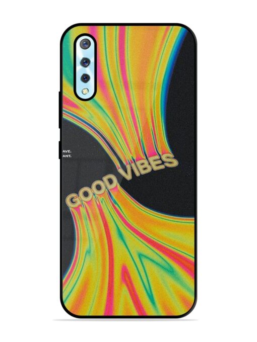 Good Vibes Glossy Metal Phone Cover for Vivo S1 Zapvi