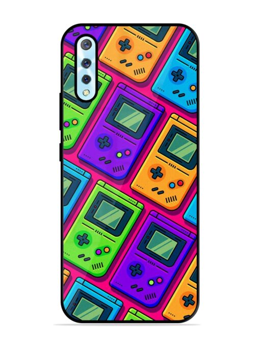 Game Seamless Pattern Glossy Metal Phone Cover for Vivo S1 Zapvi