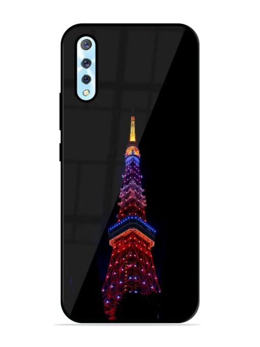 Eiffel Tower Night View Glossy Metal Phone Cover for Vivo S1 Zapvi