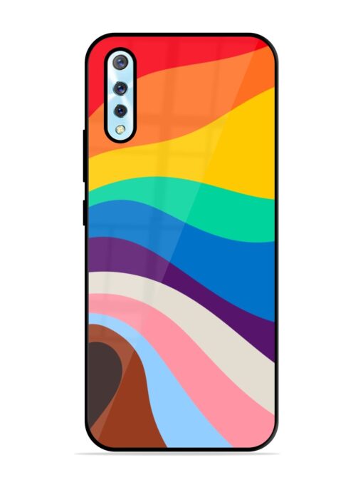 Minimal Pride Art Glossy Metal Phone Cover for Vivo S1