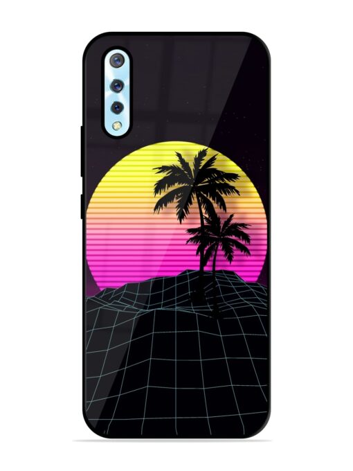 Coconut Vector Glossy Metal Phone Cover for Vivo S1