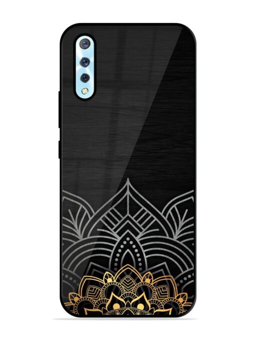 Decorative Golden Pattern Glossy Metal Phone Cover for Vivo S1 Zapvi