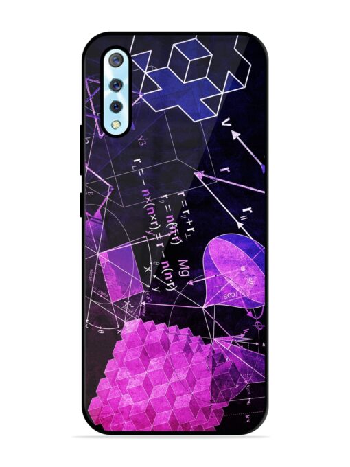 Math Physics Formula Art Glossy Metal Phone Cover for Vivo S1 Zapvi