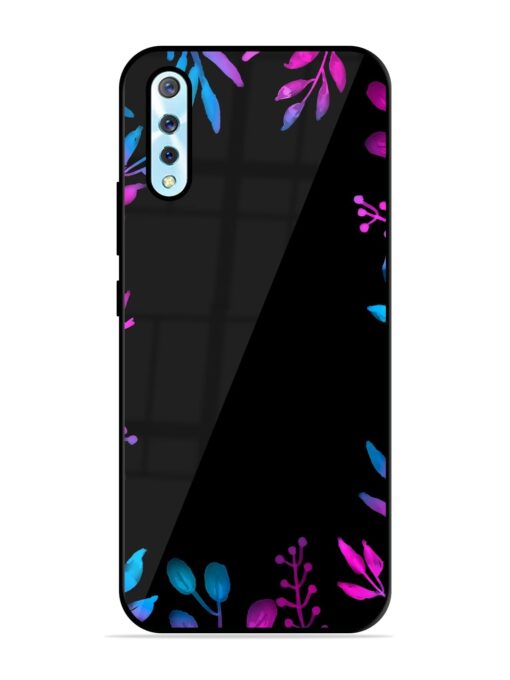 Flower Pattern Watercolor Glossy Metal Phone Cover for Vivo S1 Zapvi