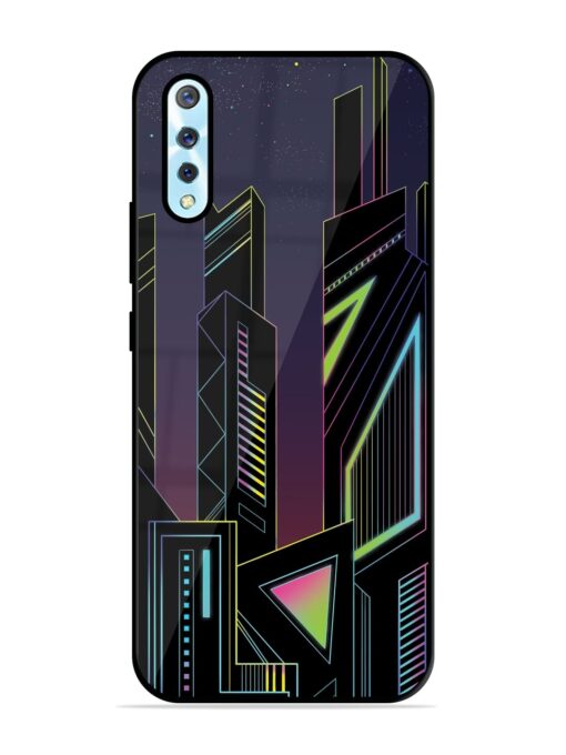 Neon Dreamscape Glossy Metal Phone Cover for Vivo S1 Zapvi