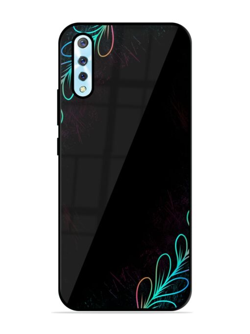 Decorative Line Art Glossy Metal Phone Cover for Vivo S1 Zapvi