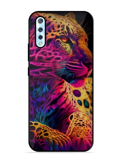 Leopard Art Glossy Metal Phone Cover for Vivo S1 Zapvi