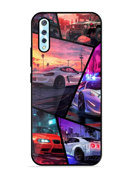 Ride In Pixels Glossy Metal Phone Cover for Vivo S1 Zapvi