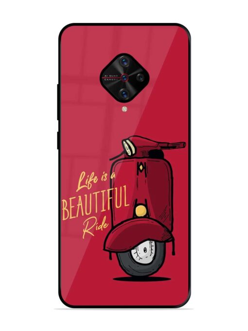 Life Is Beautiful Rides Glossy Metal Phone Cover for Vivo S1 Pro Zapvi