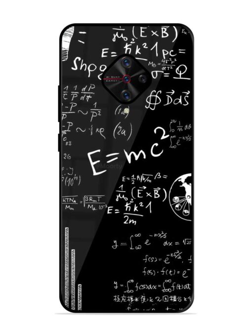 E=Mc2 Mass?Energy Equivalence Glossy Metal Phone Cover for Vivo S1 Pro Zapvi