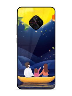 Happy Family And Beautiful View Glossy Metal Phone Cover for Vivo S1 Pro