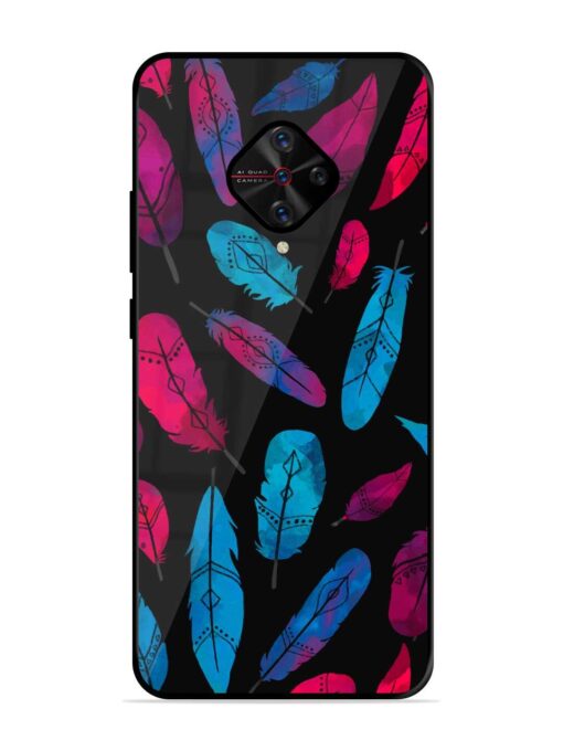 Feather Art Glossy Metal Phone Cover for Vivo S1 Pro Zapvi