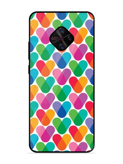 Overlapping Colors Colorful Glossy Metal TPU Phone Cover for Vivo S1 Pro Zapvi