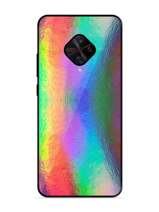 Colorful Holographic Background Glossy Metal TPU Phone Cover for Vivo S1 Pro Zapvi