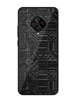 Seamless Pattern Glossy Metal Phone Cover for Vivo S1 Pro