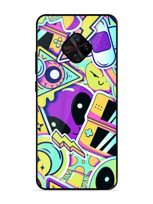 Scratch Art Glossy Metal Phone Cover for Vivo S1 Pro Zapvi