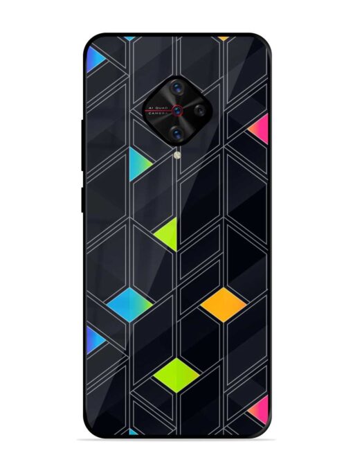 Abstract Mosaic Seamless Glossy Metal Phone Cover for Vivo S1 Pro Zapvi