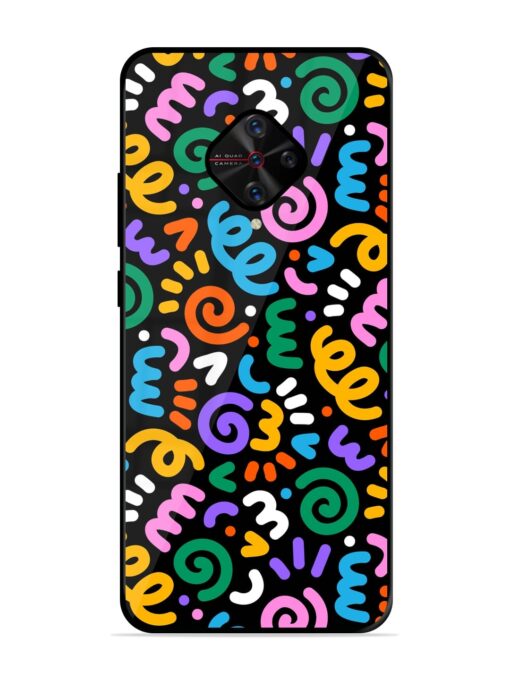 Colorful Seamless Vector Glossy Metal Phone Cover for Vivo S1 Pro