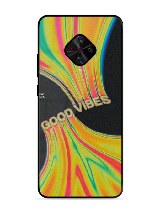 Good Vibes Glossy Metal Phone Cover for Vivo S1 Pro Zapvi