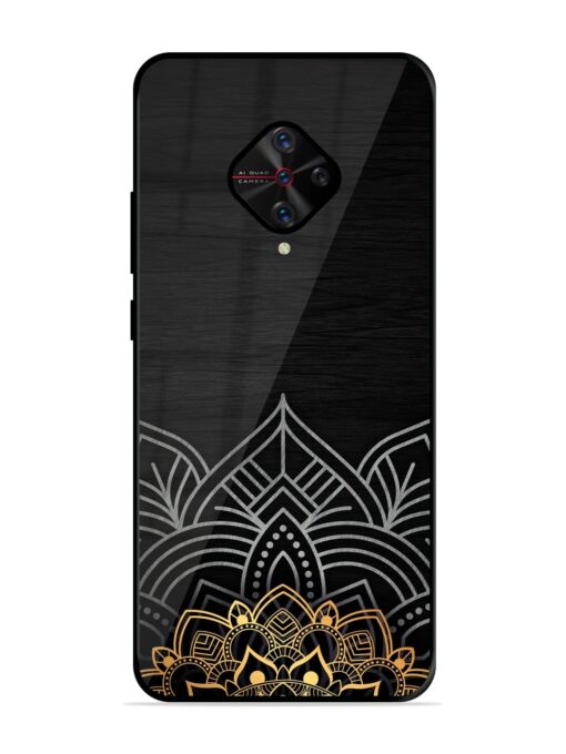 Decorative Golden Pattern Glossy Metal Phone Cover for Vivo S1 Pro Zapvi