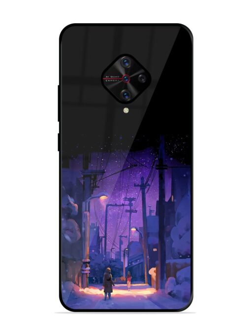 Winter Anime Art Glossy Metal Phone Cover for Vivo S1 Pro Zapvi