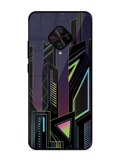 Neon Dreamscape Glossy Metal Phone Cover for Vivo S1 Pro Zapvi