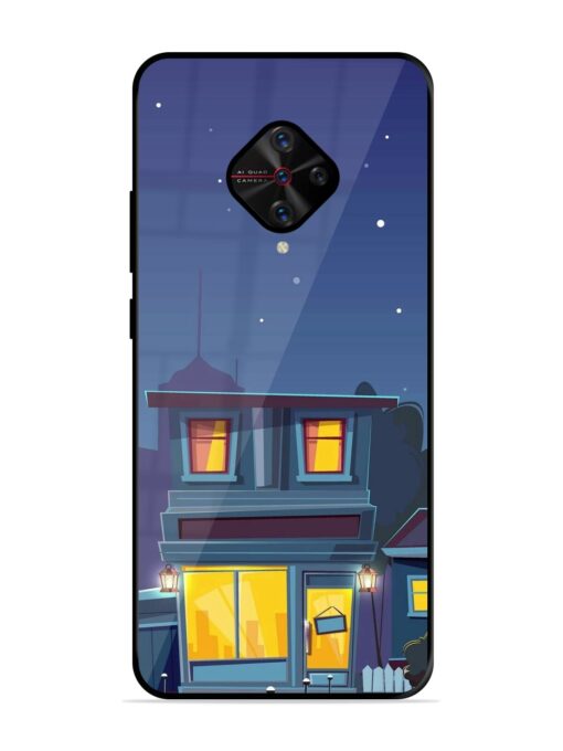 Vector Night House Glossy Metal Phone Cover for Vivo S1 Pro Zapvi