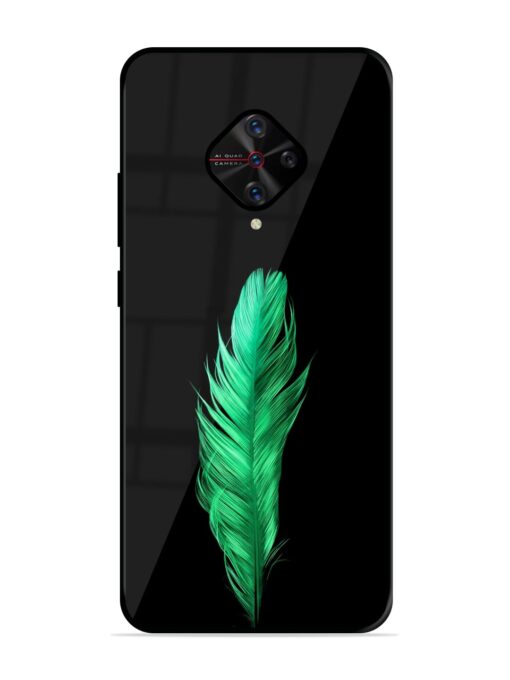 Feather Texture Glossy Metal Phone Cover for Vivo S1 Pro