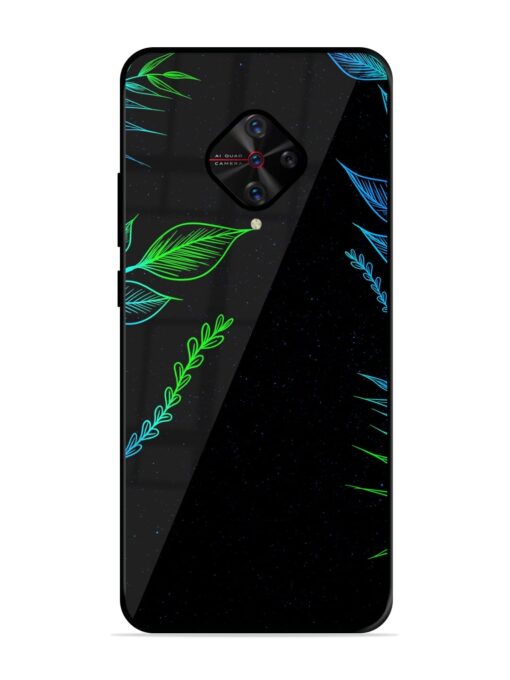 Aesthetic Neon Glossy Metal Phone Cover for Vivo S1 Pro