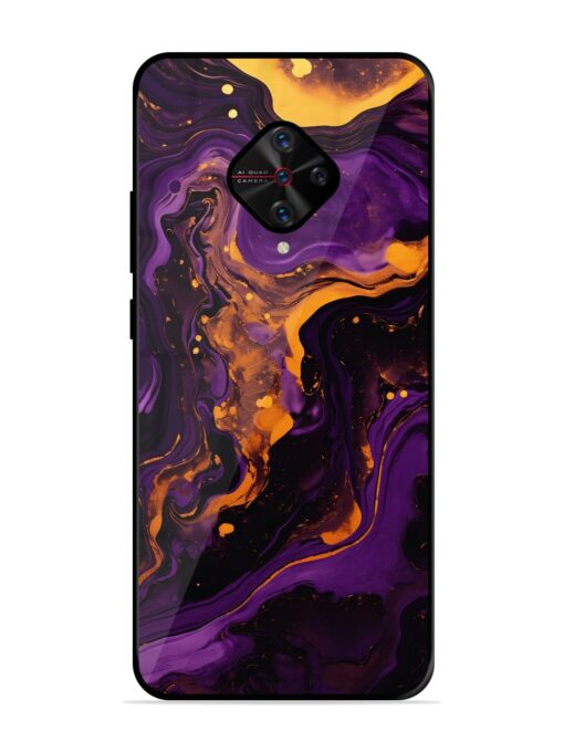 Painting Of A Purple Glossy Metal Phone Cover for Vivo S1 Pro Zapvi