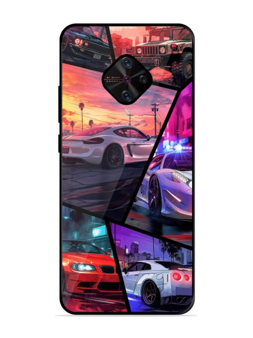 Ride In Pixels Glossy Metal Phone Cover for Vivo S1 Pro Zapvi